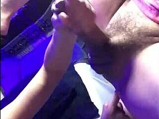 sucked him on couch then table to get cum