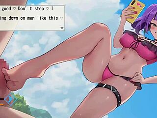 Feeling wild with hentai beach titty action