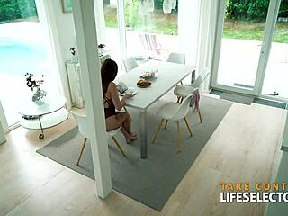 sibyl's sexy morning ritual sets the day off right