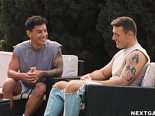 Yo JC Hunt, show Ryer Owens that hardcore shower action with huge cock