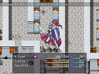 amiga do príncipe estava fazendo alguma coisa debaixo do balcão do tarado - ntr sisters - ciella & luciella - parte 8