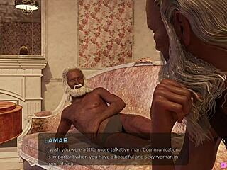 Horney chick feels wild in 3D game gangbang with hobos HD