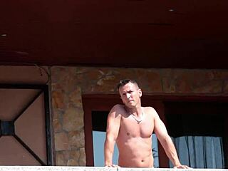 Stunning spanish teen 18+ager susy gala blows big hard dick by the pool