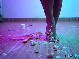 Besecret Plays with Cake After Sexual Action