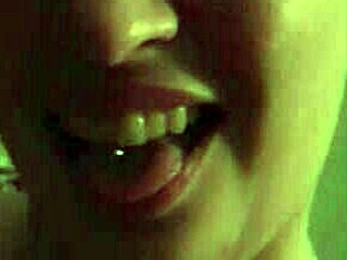 Amateur Luna Gives Blowjob With Pierced Nipples