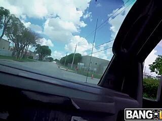 Dylann Vox, stripper with double Ds, hops on the bus for wild action