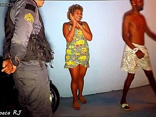 Latina MILF Caught Sucking Police Officer in Public After Party.