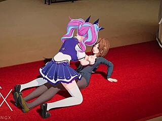 Hell Yeah! Anime Nobara in Futanari Jujutsu Hentai Yuri Action!