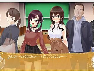 Magical Exhibitionist Girl Christhea Flashes In This Anime Game, Part 5 Of Her Humiliating Adventures.