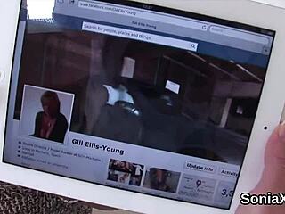 Hey, wanna see unfaithful British mature lady Sonia flash her big titties?