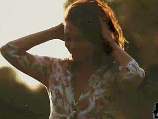 Czech milf beauty Anetta Keys strips solo, revealing shaved pussy in steamy tease