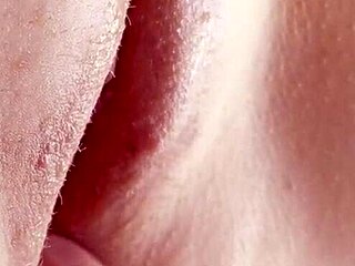 Sensual pussy licking and fingering leads to orgasm close up