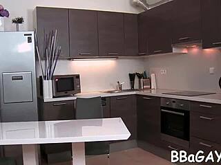 I watched this homosexual porn where a hunk sucks cock and gets anal fucked in pov