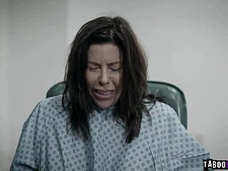 Bobbi Kneels To Blowjob Orderly In Hospital