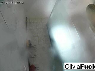 Pierced Olivia Washes Off After Long Day