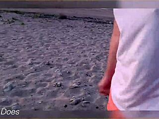 Boldly Flashing Tits At Sunset