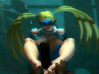 Mika in hentai 3d animation gets anal sex