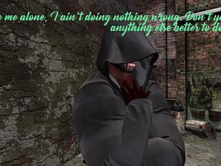 black man fucks asian cop hard in the van outdoors