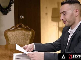 Gorgeous Stacy Bloom Bends Over For Her Naughty Lawyer, Riding And Getting Her Pretty Ass Roughly Fucked