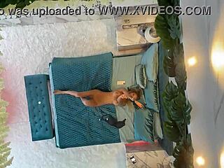 Monika Fox Posing Naked On The Bed