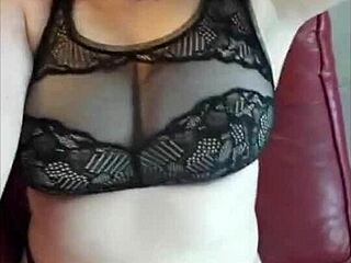 How wet is your hairy pussy while sucking this dildo? she texts during the cock control session.