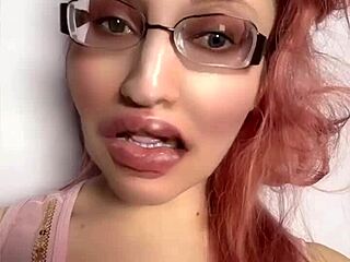 Goddess in glasses gives jerk off instructions for financial domination