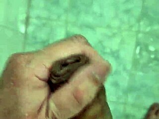 i'm a cute brazilian guy playing with my cock in the shower