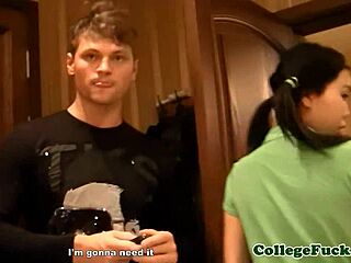 Euro Babes Get Fucked In Coed Dorm Orgy!