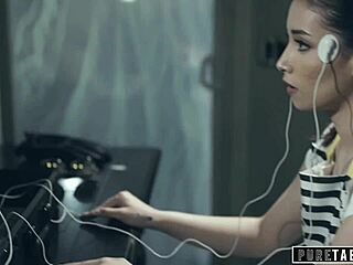 young 18+ housewife gets audited and submits to exam