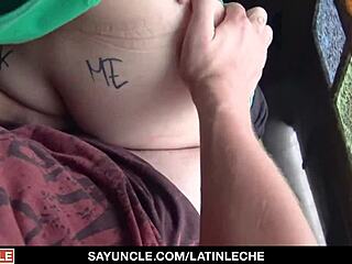 Argentinian twink engages in group gay sex with latina for cash