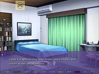 Man, my wife wants to bang the neighbor, playing indecent wife Hana in NTR game part 1