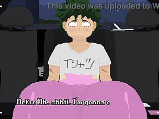 Mina Goes Wild in Car Sex With Shoestrang on Monster Cock!