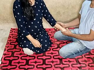 Hot Desi Girl's Rough Hardcore Sex with Colleague for Dream Job