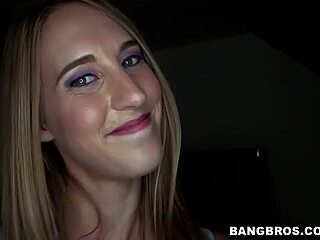 Cute Amateur Blonde Sucks Cock With Intense Passion.