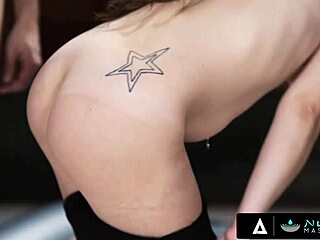 Horny customer teases masseuse during nuru massage