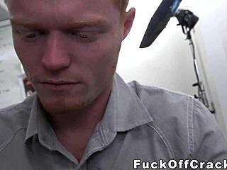 Redhead Guy Pleasures Monster Dick For Cash
