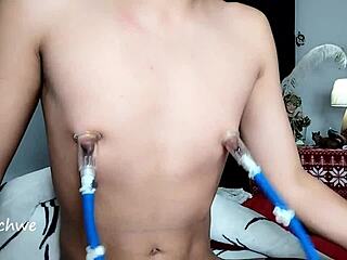 Ever tried a nipple sucker for wild solo fun?