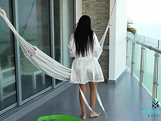 Mariana Martix catches her boyfriend cheating and has hard reconciliation sex.