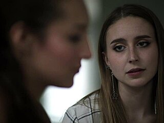 Bella rolland and laney grey perform raw lesbian acts. They scissor, finger, and lick wet shaved pussies.