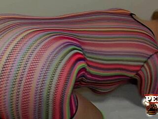 Penny Pax teases with her oily big natural tits before sloppy blowjob