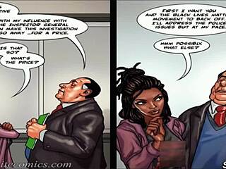 black protester seduced by politician with massive power