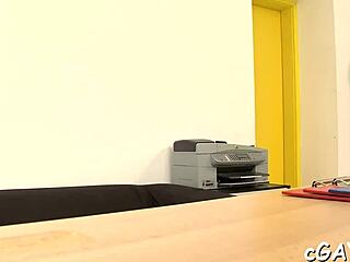 That hunk blows and fucks in wild gay pov