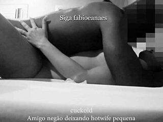 Watch the cuckold film his wife with the black friend, she's so tiny
