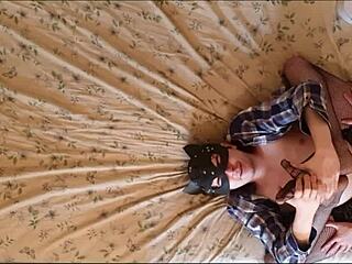 Anastasia Pegs Sissy Guys With Strapon