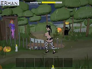 Halloween Bambook gameplay - Monster cock deepthroats milf in wild action!