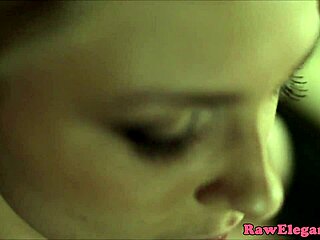 Stunning European lesbians use strapon toys for analplay.