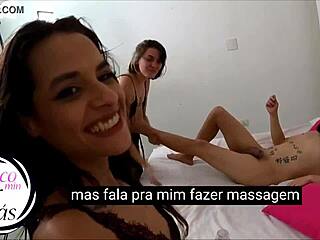 Stellar Bluue and Lady Snow Brasil Assfuck with Big Tits in Lesbian Scene
