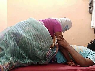 Young Neighbor Guy Nails Mature Indian Aunt in Wild Action