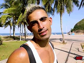 The young cariocas ask, 'Can we fuck you with our monster cocks in a threesome?'