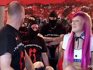 Schlankes Deutsches Teen 18+ Jay Bo 18 Erster Ao Creampie Gangbang Sex